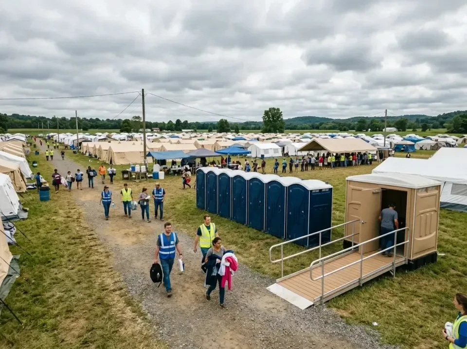 disaster-relief-camp-restrooms-010 — frequently asked questions, Dumpster & Portable Bathrooms Rental in The Homesteads, TX